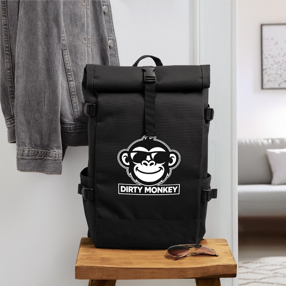 Monkey Rolltop bag! - black