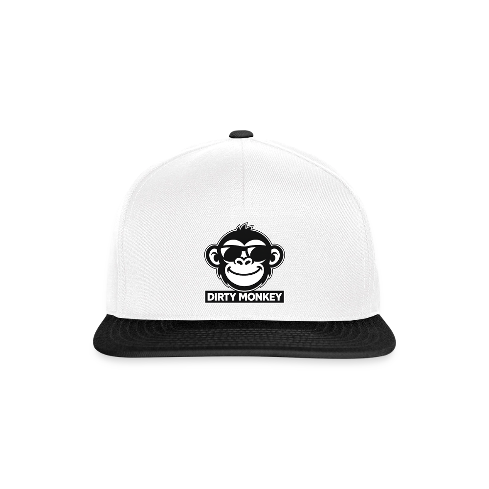 Dirty Monkey Snapback! - white/black