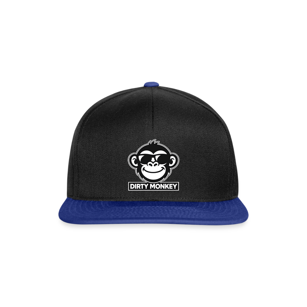 Dirty Monkey Snapback! - black/bright royal