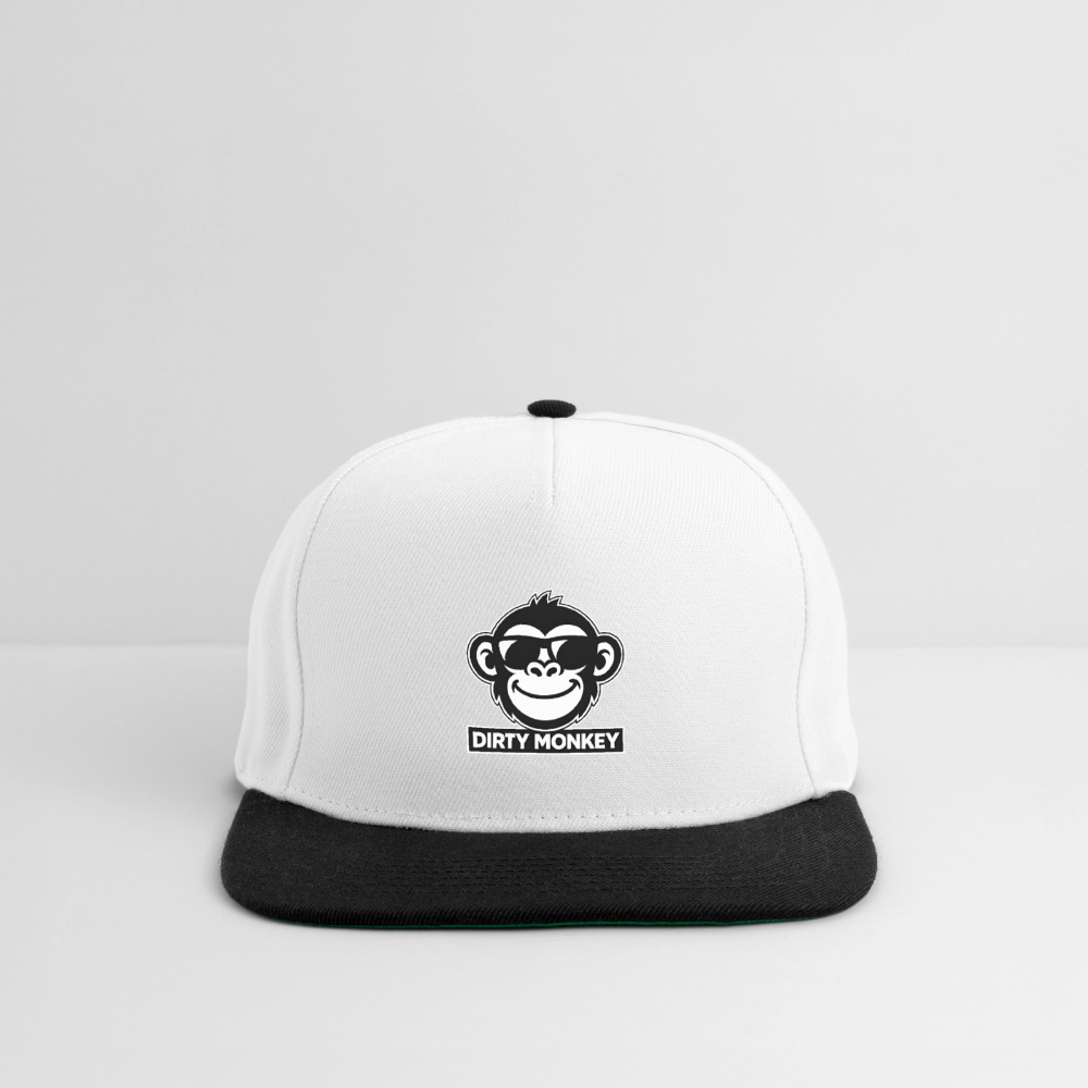 Dirty Monkey Snapback! - white/black