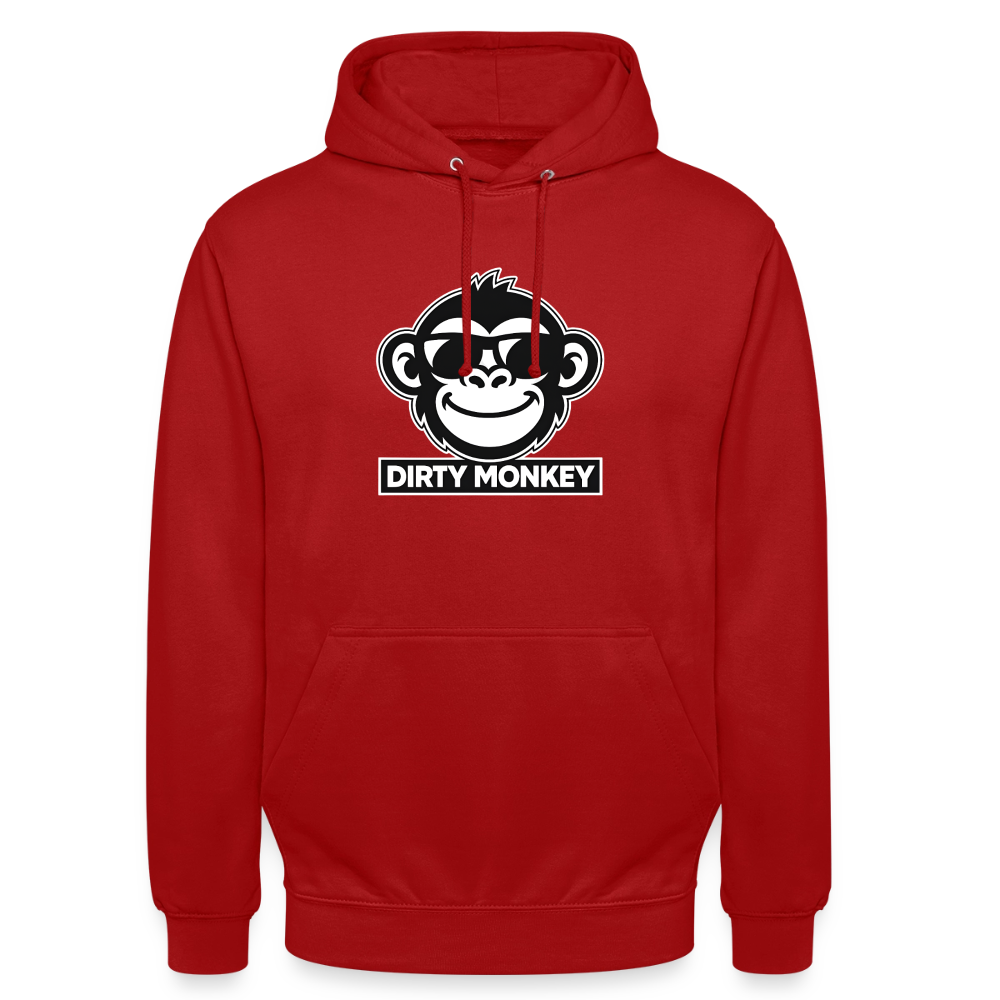 Unisex Dirty Monkey Hoodie - red
