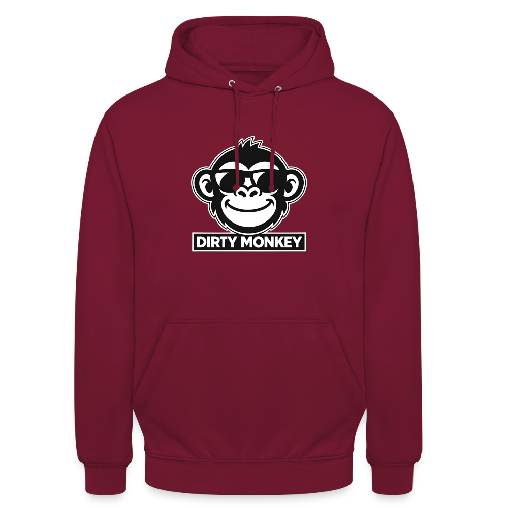Unisex Dirty Monkey Hoodie - bordeaux