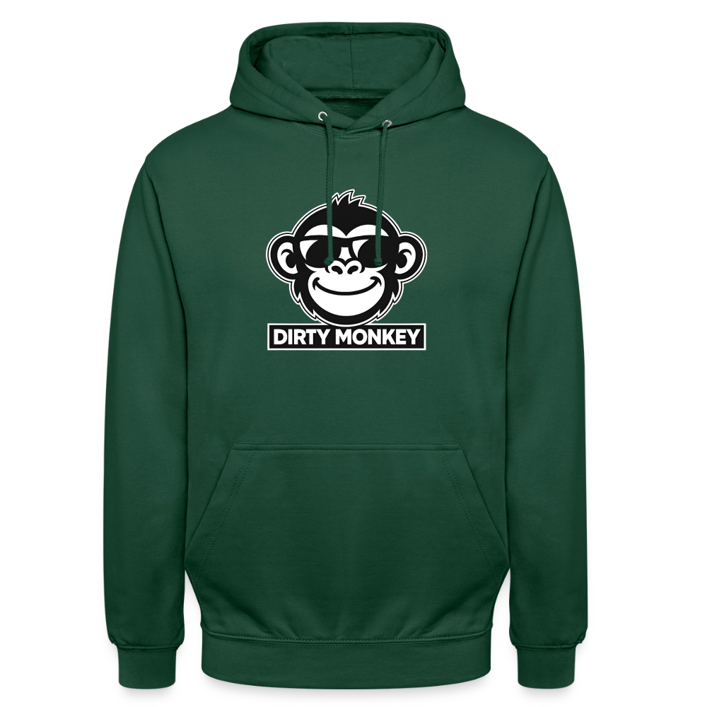 Unisex Dirty Monkey Hoodie - bottle green