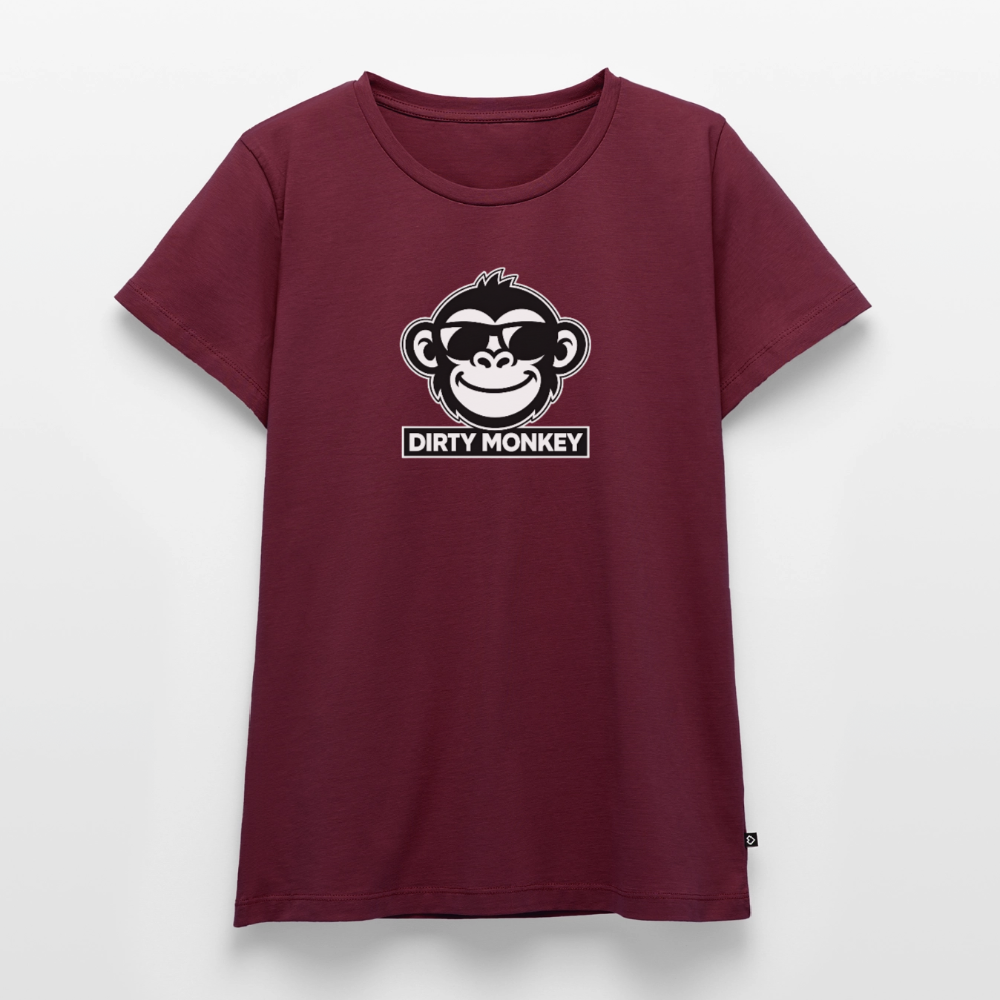Women’s Dirty Monkey Tee - burgundy