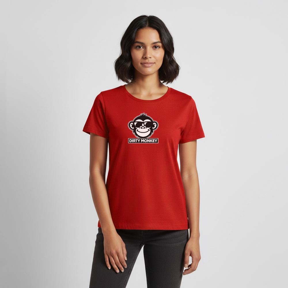 Women’s Dirty Monkey Tee - red