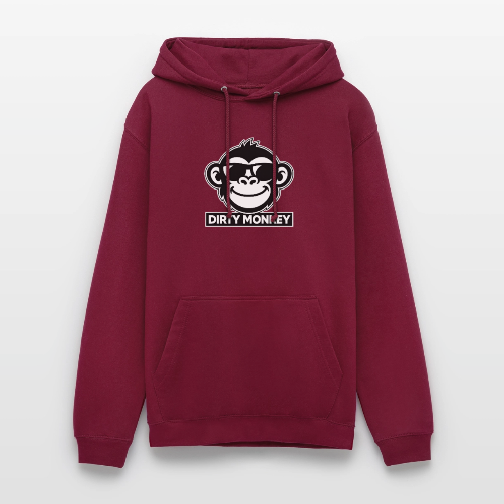 Unisex Dirty Monkey Hoodie - bordeaux