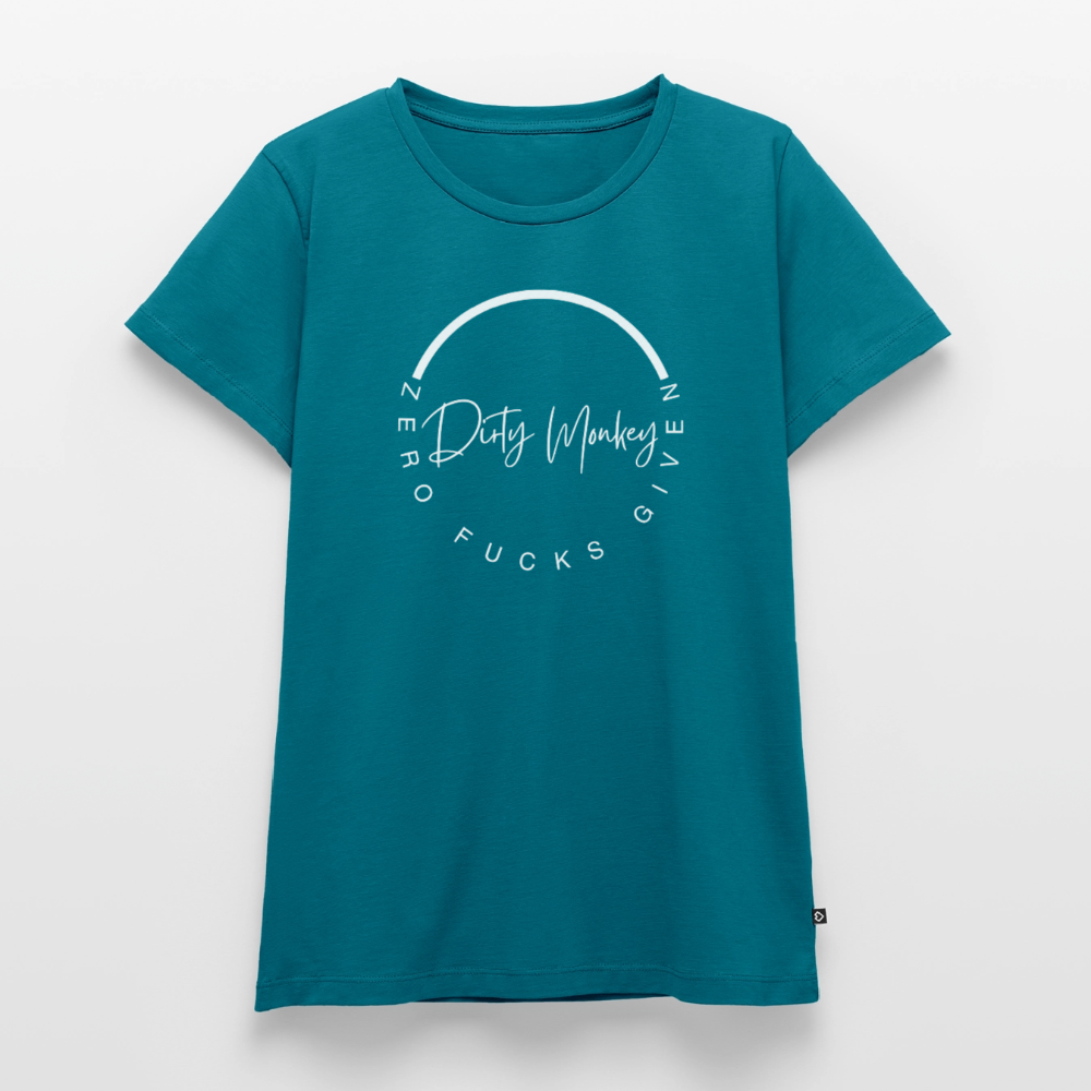 Women’s Zero fucks given T-Shirt - petrol