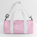 How about that duffel bag? - pink/white