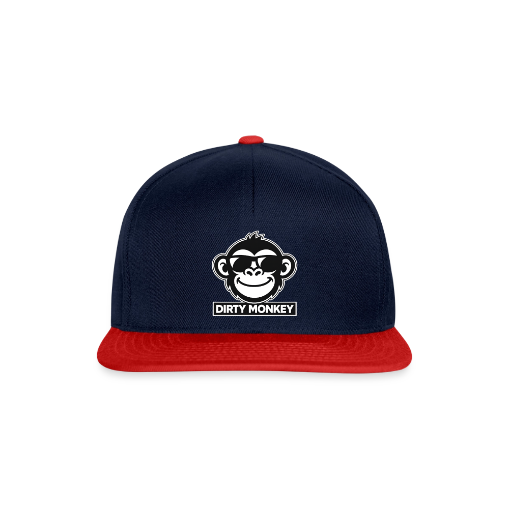 Dirty Monkey Snapback! - navy/red