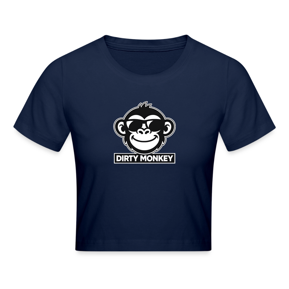 Dirty Monkey Cropped T-Shirt! - light navy