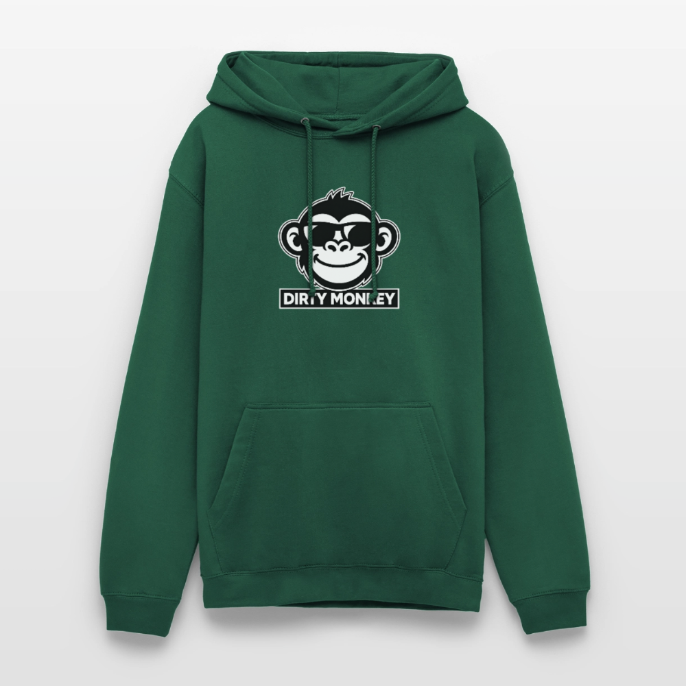 Unisex Dirty Monkey Hoodie - bottle green