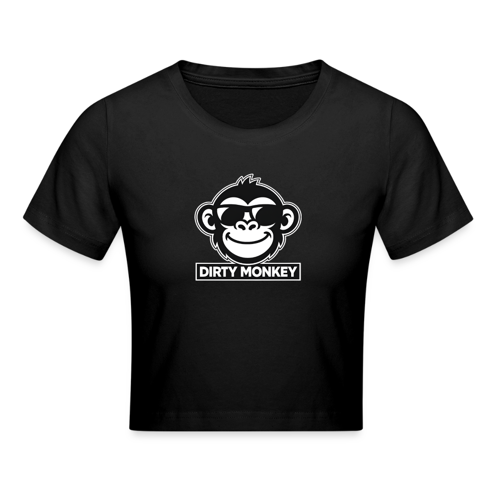 Dirty Monkey Cropped T-Shirt! - black